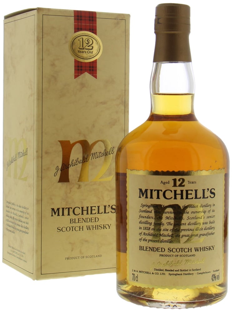 Springbank - Mitchell's 12 Gold Cap Blended Scotch Whisky 43% NV In Original Box