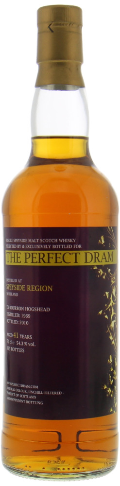 The Whisky Agency - 41 Years Old Speyside Region The Perfect Dram 54.3% 1969 Perfect