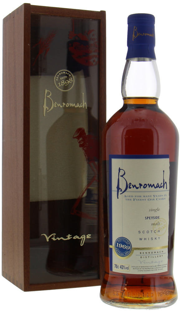Benromach - 35 Years Old 43% 1969 In Original Wooden Box