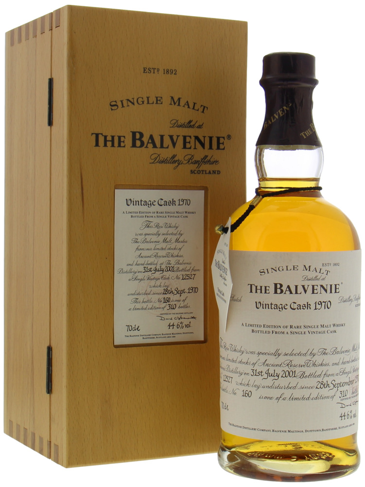 Balvenie - 30 Years Old 1970 Vintage Cask 12527 44.6% 1970 In Original Wooden Box
