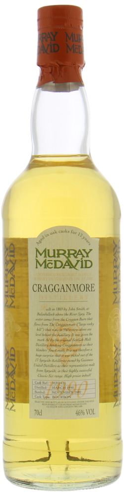 Cragganmore - 12 Years Old Murray McDavid Cask MM 1415 46% 1990 No Original Box Included!