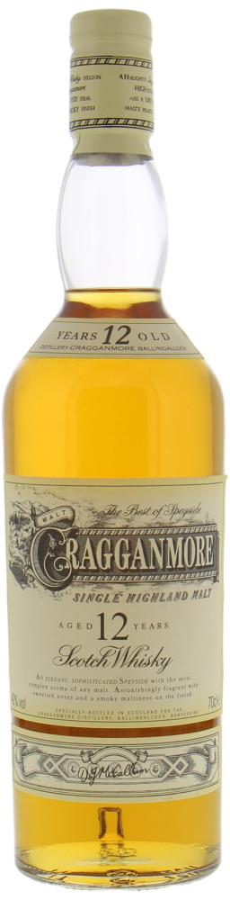 Cragganmore - 12 Years Old two-part label 40% NV No Original Box Included!