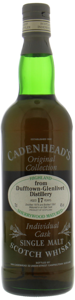Dufftown - 17 Years Old Sherrywood Matured Cadenhead Original Collection 46% 1979