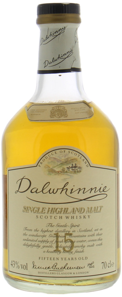 Dalwhinnie - 15 Years Old Single Highland Malt Vintage label 43% NV