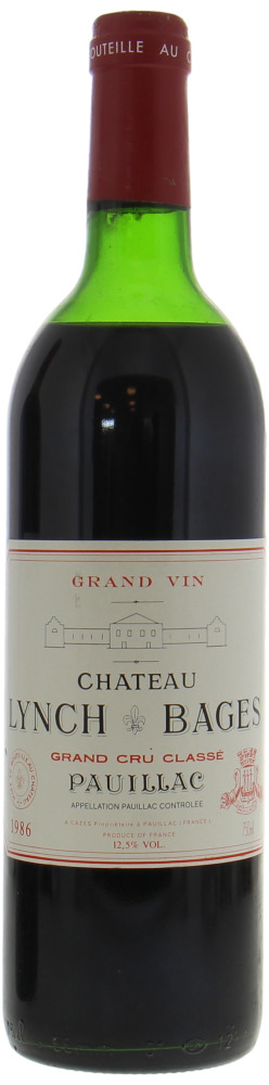 Chateau Lynch Bages - Chateau Lynch Bages 1986 mid-high shoulder