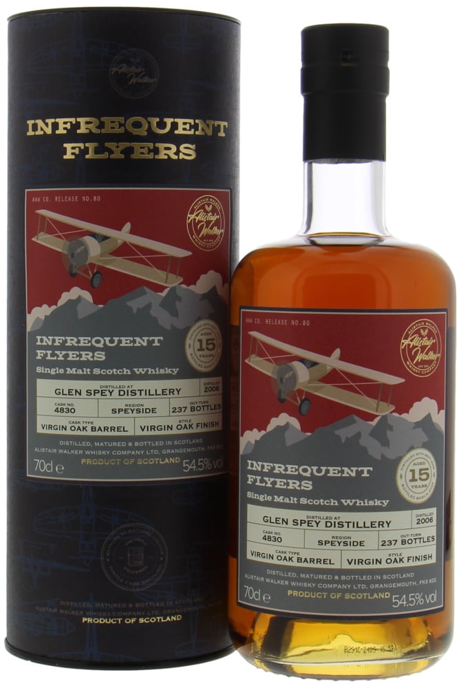 Glen Spey - 15 Years Old Infrequent Flyers Cask 4830 54.5% 2009 In Original Container