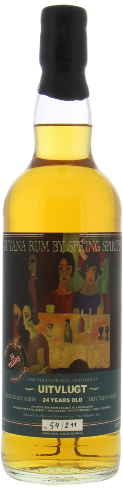 Uitvlugt - 24 Years Old Spring Spirits Cask 7 Special Botteling for Sips Antwerp 46.9% 1997 Perfect