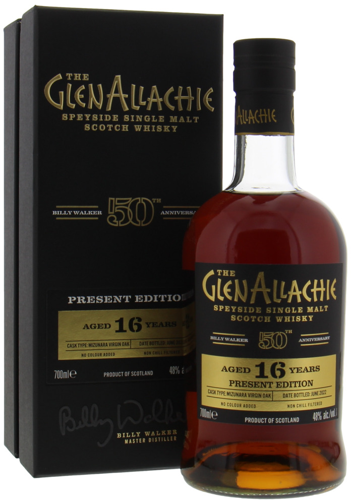 Glenallachie - 16 Years Old Present Edition  Billy Walker 50th Anniversary 49% NV In Original Box