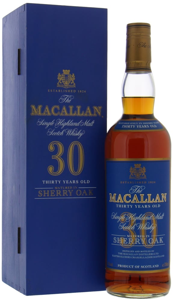 Macallan - 30 Years Old Sherry Oak Blue Label 43% NV