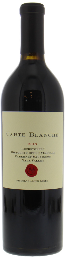 Carte Blanche - Cabernet Sauvignon Beckstoffer Missouri Hopper Vineyard 2018 Perfect