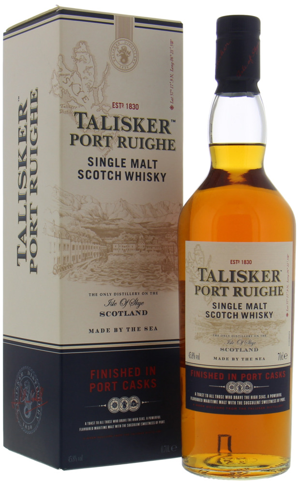 Talisker - Port Ruighe 2017 45.8% NV In original box, Small tear on the top