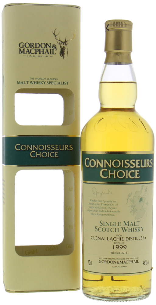 Glenallachie - 14 Years Old Gordon & MacPhail Connoisseurs Choice 46% 1999 In Original Box