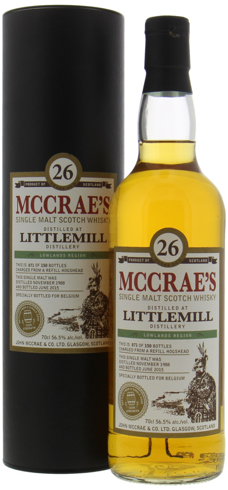 Littlemill - 26 Years Old McCrae's 56.5% 1988