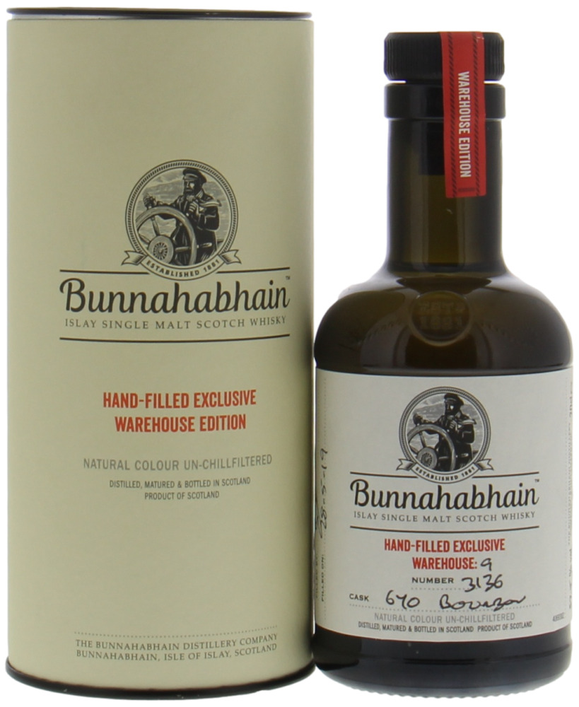 Bunnahabhain - 12 Years Old Distillery Exlusive Warehouse 9 Cask 640 Hand Filled 57.5% NV In Original Container