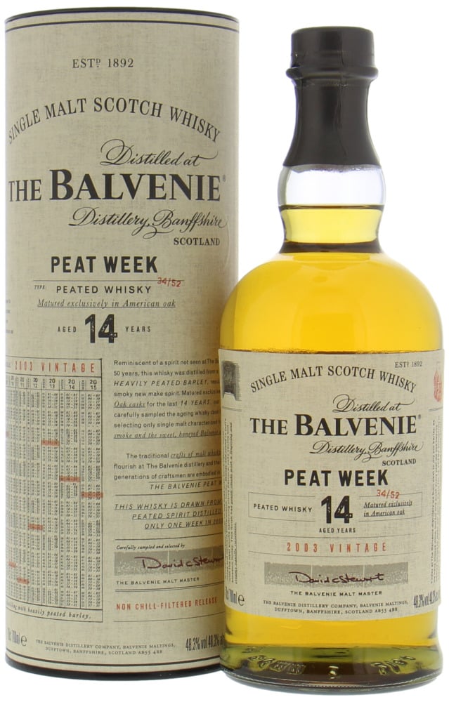 Balvenie - Peat Week 14 Years Old 48.3% 2003 In Original Container
