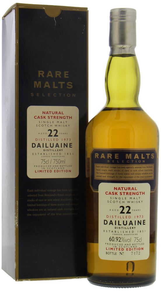 Dailuaine - 22 Years Old Rare Malts Selection 60.92% 1973 In Original Box, Lower Filling