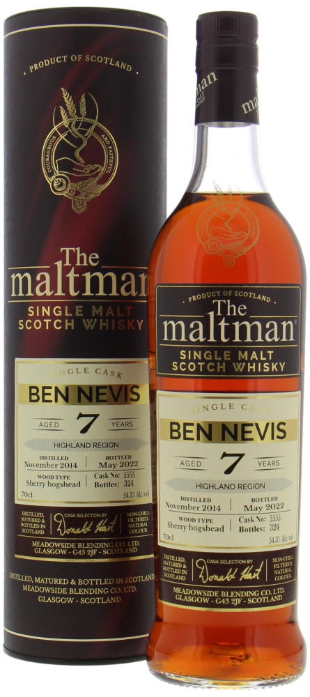 Ben Nevis - 7 Years Old The Maltman Cask 5555 54.3% 2014