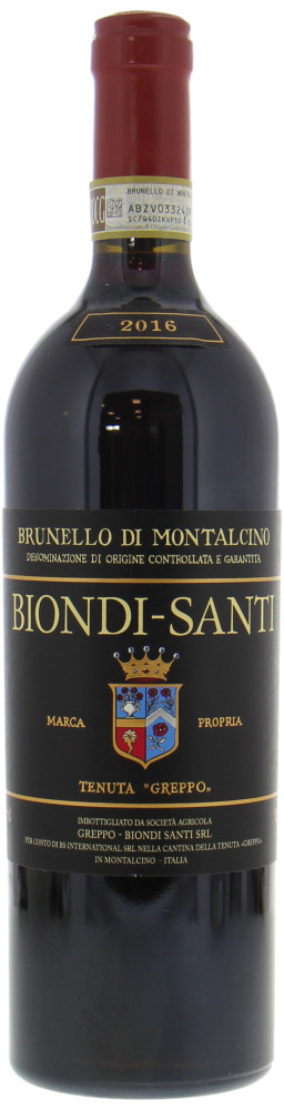 Biondi Santi - Brunello di Montalcino Tenuta Greppo 2016 Perfect