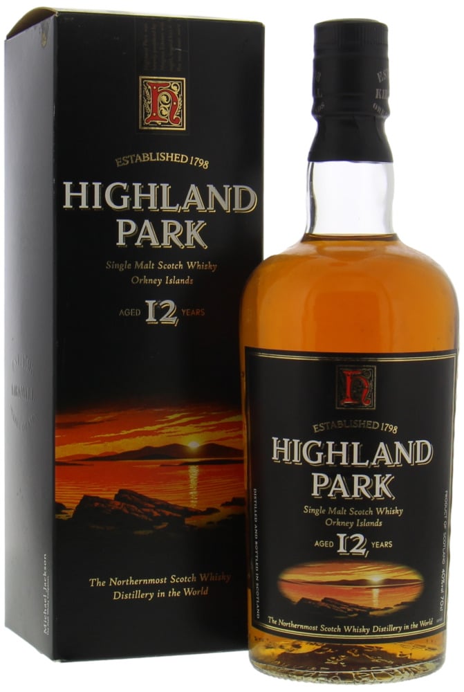 Highland Park - 12 Years Old Dumpy Bottle Sunset Label 40% NV