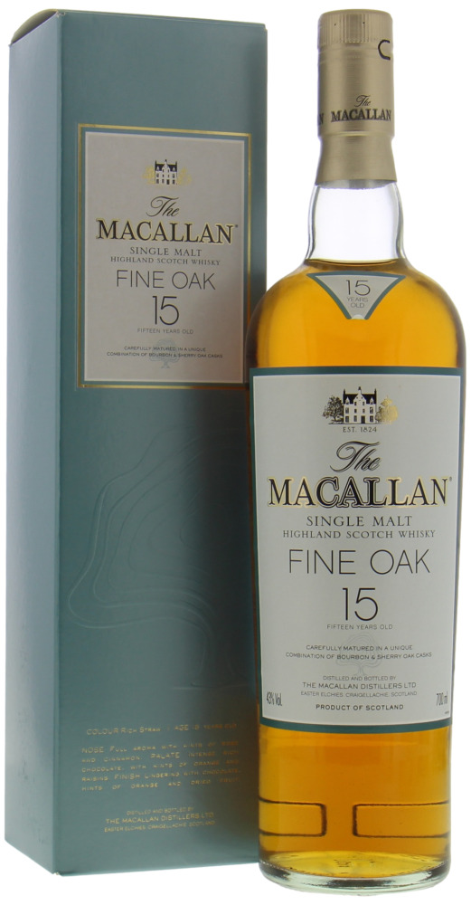 Macallan - 15 Years Old Fine Oak Light Label 43% NV