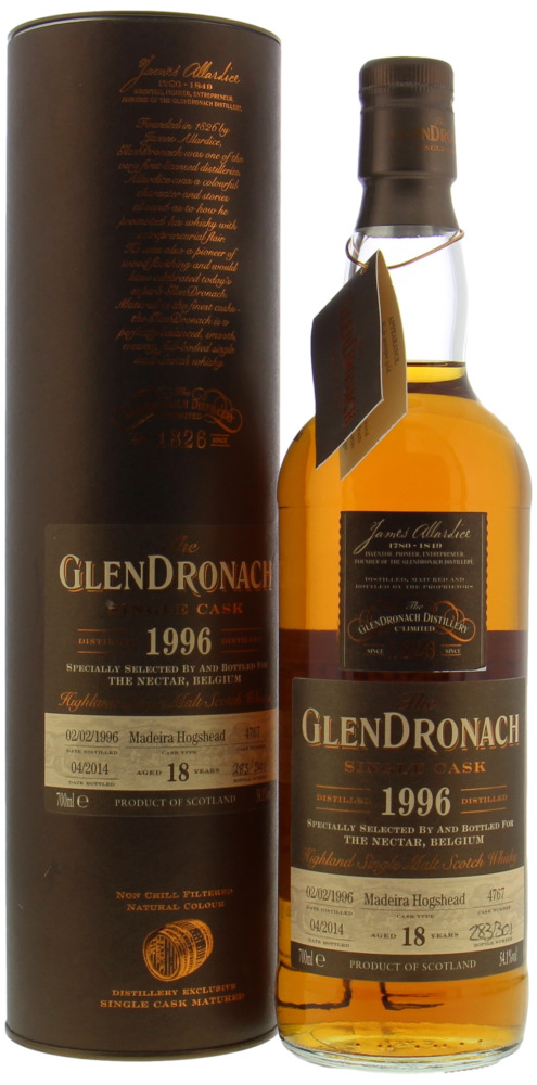 Glendronach - 18 Years Old Single Cask 4767 For The Nectar 54.1% 1996