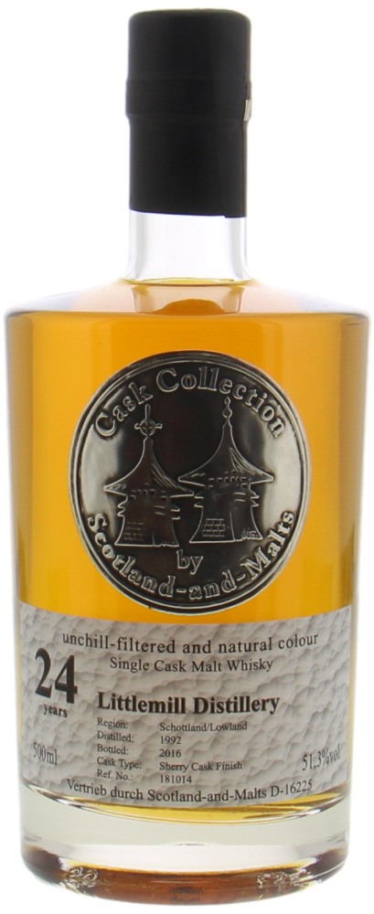 Littlemill - 24 Years Old Scotland and Malts Cask 181014 51.3% 1992