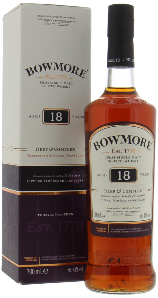 Bowmore - 18 Years Old Deep & Complex 2017 43% NV In Original Box