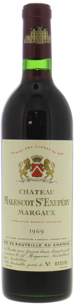 Chateau Malescot-St-Exupery - Chateau Malescot-St-Exupery 1969 New release from Chateau 2022