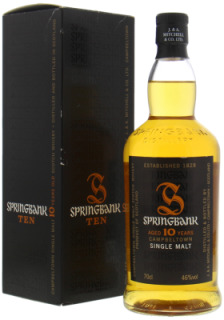 Springbank - 10 Years Old 2017 Edition Old Black Label 46% NV