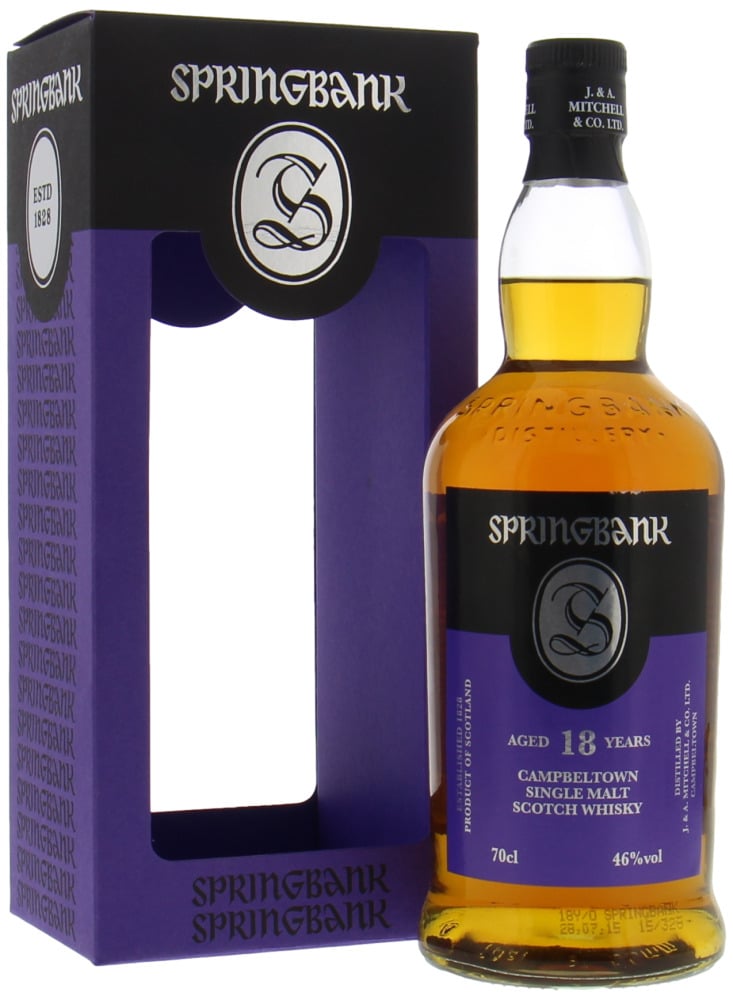 Springbank - 18 Years Old 2015 Edition 46% NV In Original Container