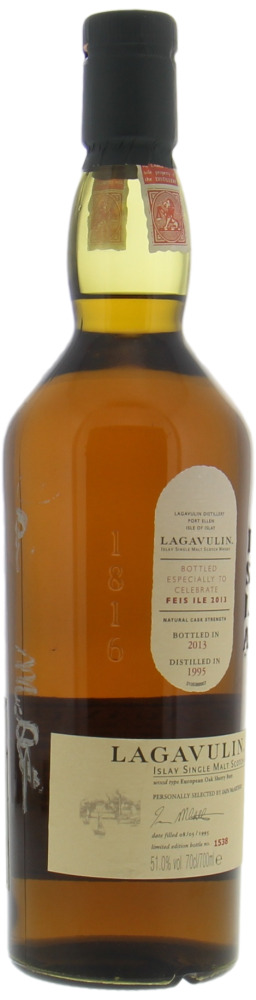 Lagavulin - Feis Ile 2013  With Autograph Ian Pinky McArthur 51% 1995