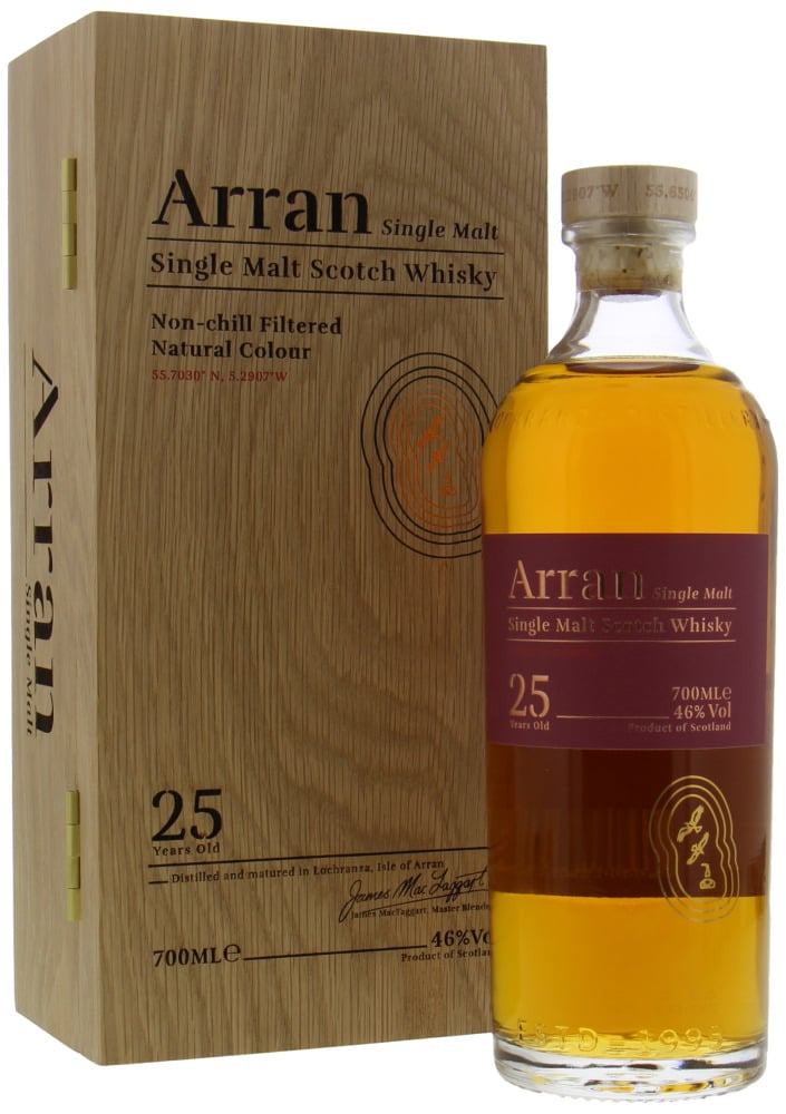 Arran - 25 Years Old 2022 46% NV In Original Box