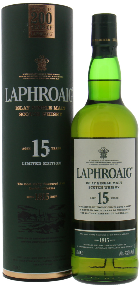 Laphroaig - 15 Years Old The 200th Anniversary of Laphroaig Limited Edition 43% NV 10061