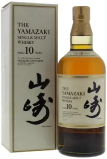 Yamazaki 10 Years Old Japanese Backlabel 40% NV