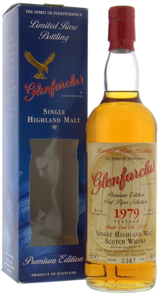 Glenfarclas - 24 Years Old Port Pipe Selection cask 3518 46% 1979 In Original Box 10098