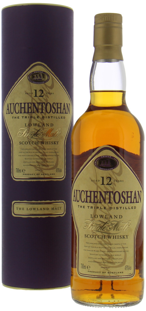 Auchentoshan - 12 Years Old Triple Distilled Kite Shaped Label 43% NV In Original Container 10098