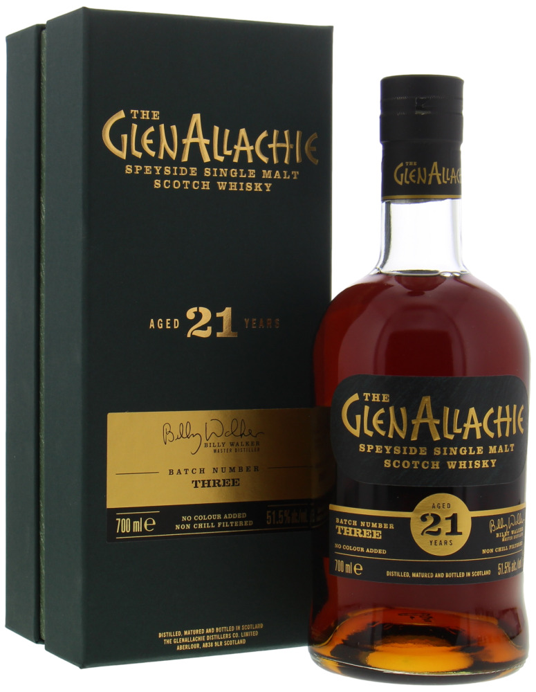 Glenallachie - 21 Years Old Batch Number Three 51.5% NV In Original Box