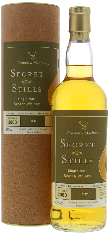 Bowmore - Secret Stills 4.17 Gordon & MacPhail Cask 31524 - 31528 45% 2000 Perfect 10069