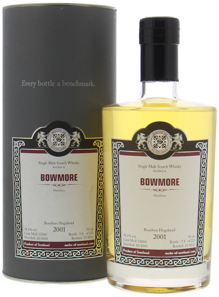 Bowmore - 11 Years Old Malts of Scotland Cask MoS 12060 58.2% 2001 Perfect 10069