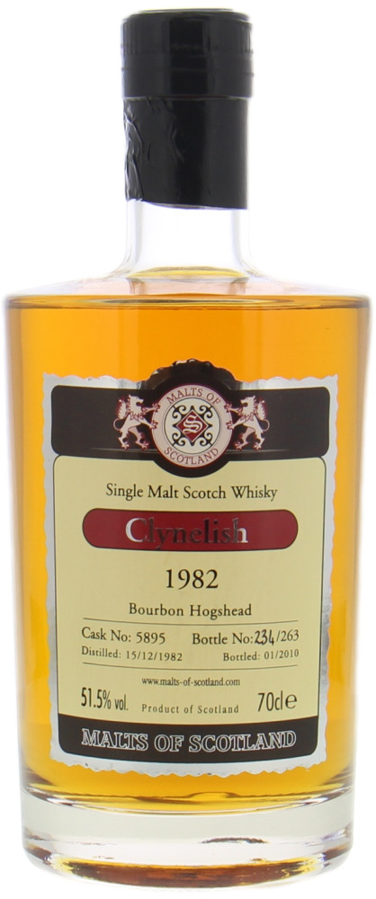 Clynelish - 27 Years Old Malts of Scotland Cask 5895 51.5% 1982 Perfect 10069