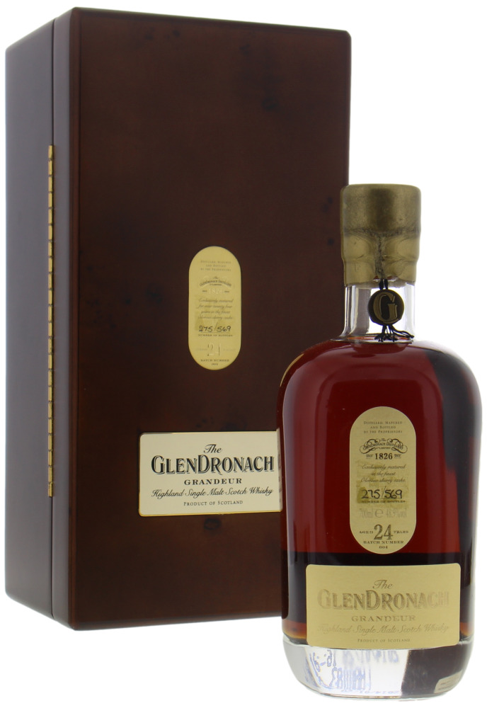 Glendronach - 24 Years Old Grandeur Batch 4 48.9% NV In Original Wooden Case 10069