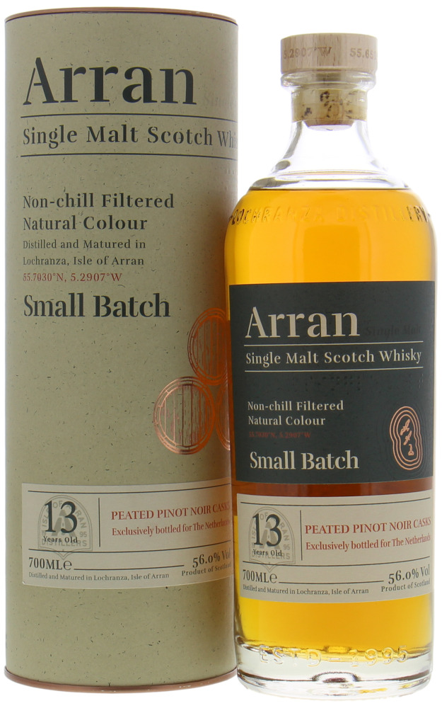 Arran - 13 Years Old Small Batch Bottled for The Netherlands 56% NV In Original Container