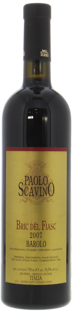 Paolo Scavino - Barolo Bric del Fiasc 2007 Perfect