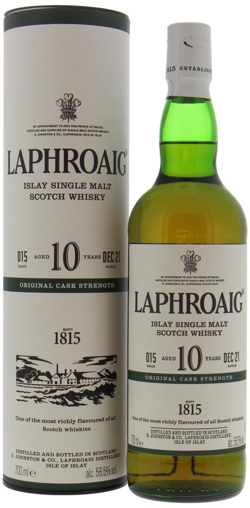 Laphroaig - 10 Years Old Cask Strength Batch #15 56.5% NV In Original Container