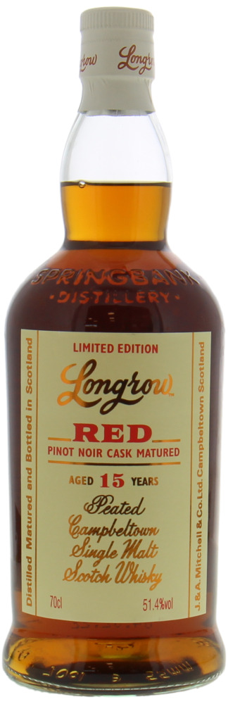 Longrow - 15 Years Old Red Pinot Noir Cask Matured 51.4% NV