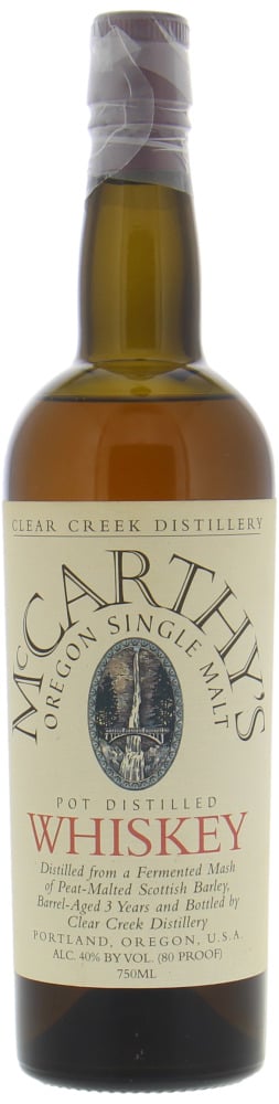 Clear Creek Distillery - McCarthy's Oregon 3 Years Old 40% NV