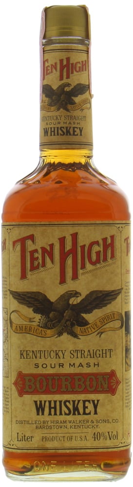 Hiram Walker - Ten High Kentucky Straight Sour Mash Bourbon Whiskey 40% NV