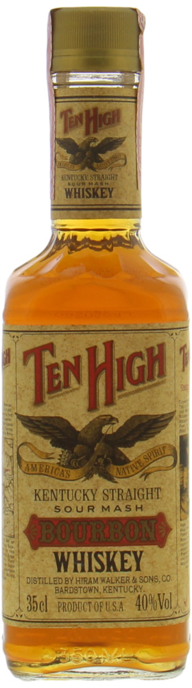 Hiram Walker - Ten High Kentucky Straight Sour Mash Bourbon Whiskey 40% NV