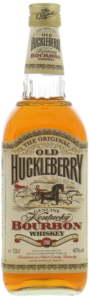 Old Huckleberry - The Original 40% NV Damaged back label