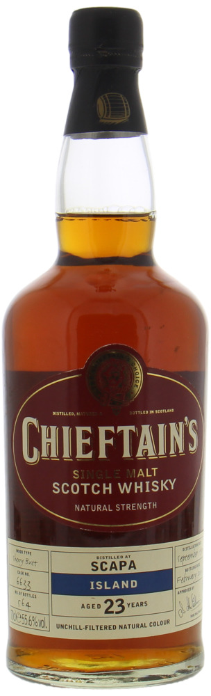 Scapa - 23 Years Chieftain's Choice Cask 6633 55.6% 1979 No Original Box Included!
